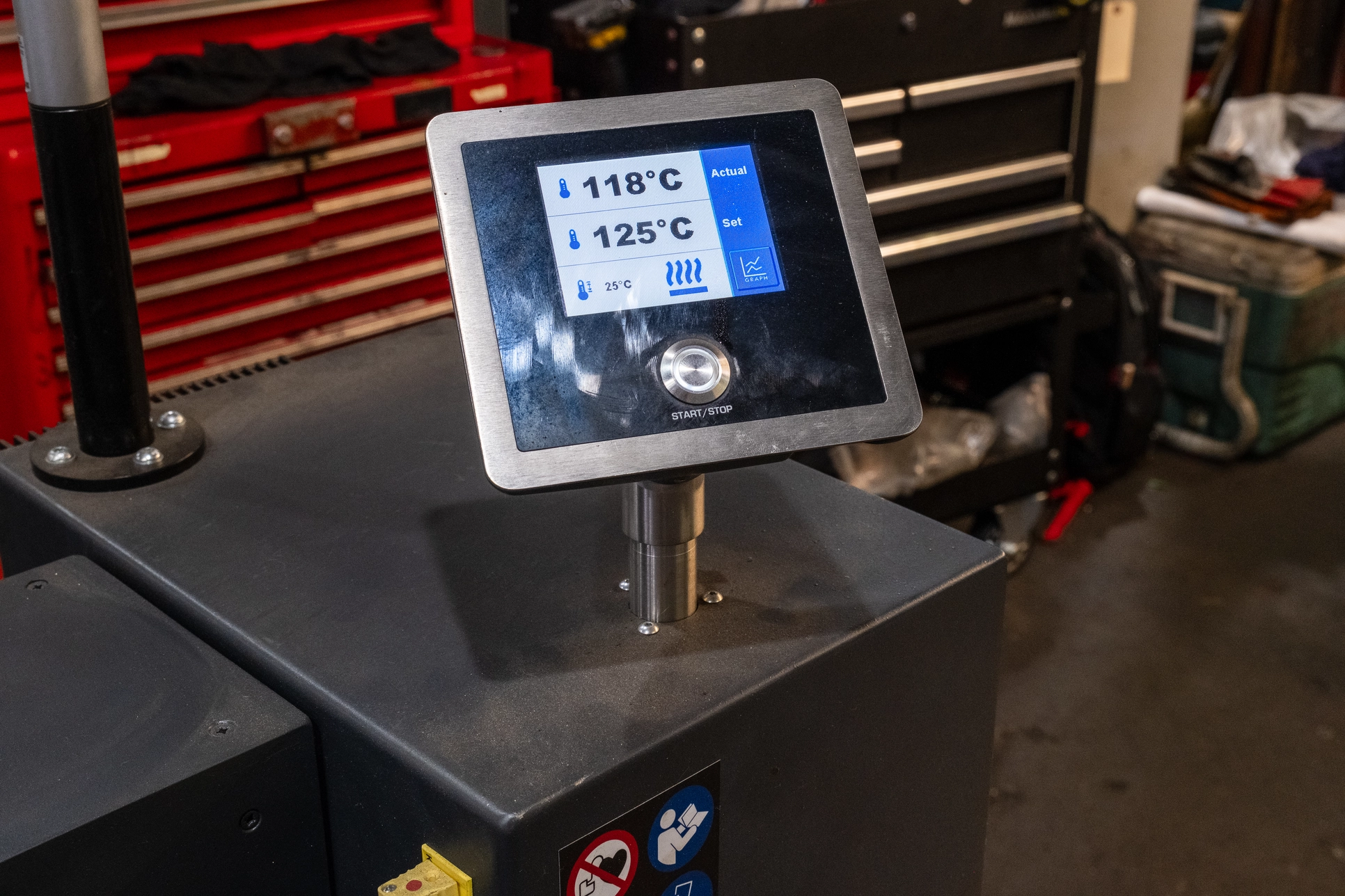 Anywhere_induction heating machine display